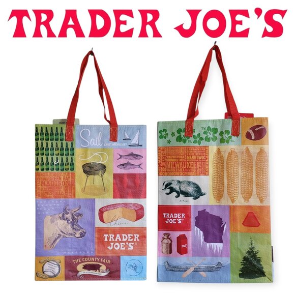 Trader Joe's Wisconsin **Reusable Grocery** Tote 6-Gallon NWT - Picture 1 of 8